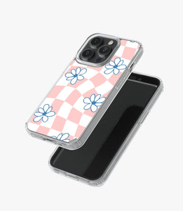 Hippie Aesthetic Daisy Checkered Silicone Case