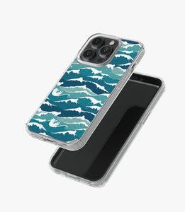 Cat Waves Pattern Silicone Case