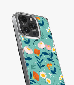 Organic Flat Pressed Floral Silicone Case