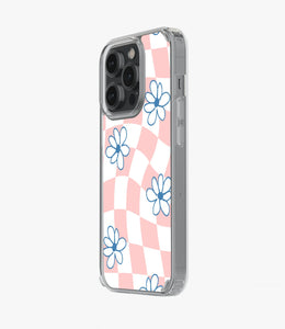 Hippie Aesthetic Daisy Checkered Silicone Case