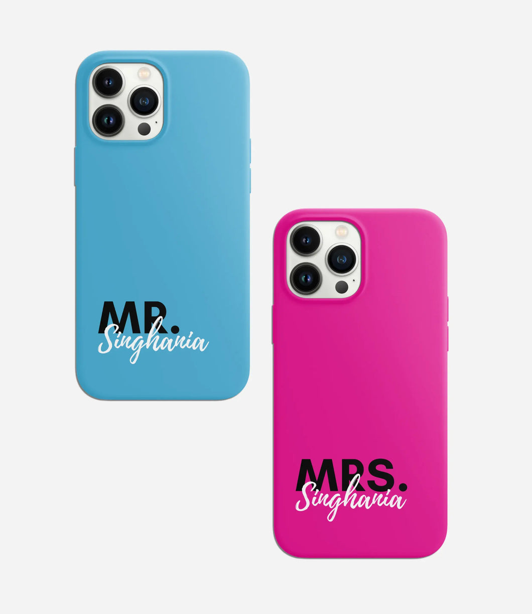 Mr. & Mrs. Couple Phone Case