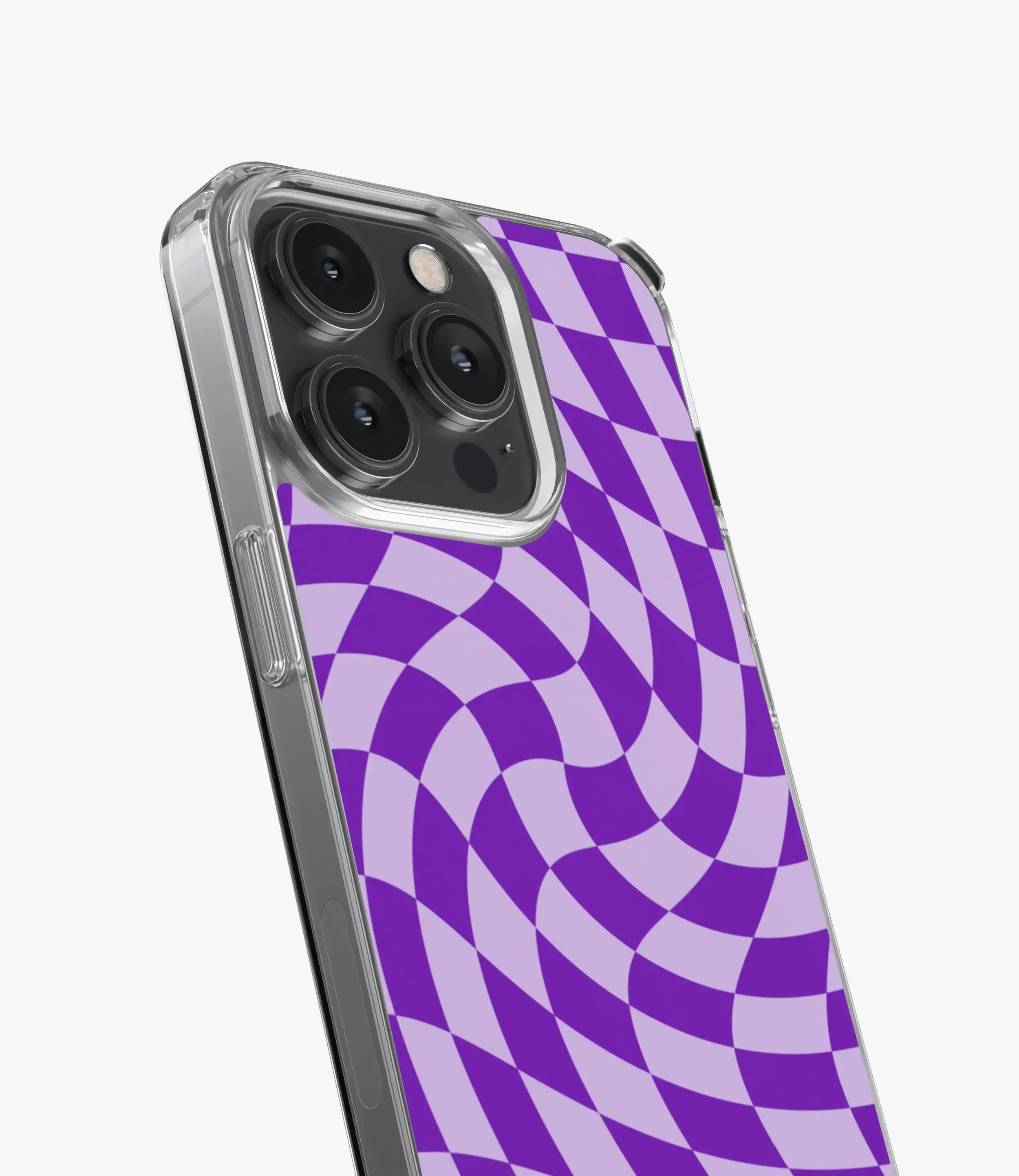Royal Purple Checkered Silicone Case