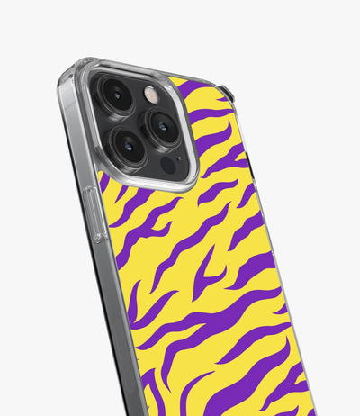 Zebra Purple/Yellow Silicone Case