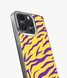Zebra Purple/Yellow Silicone Case