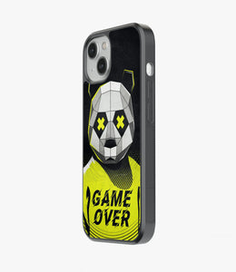 Game Over Panda Glass Case