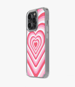 Pink Flare Heart Y2K Silicone Case