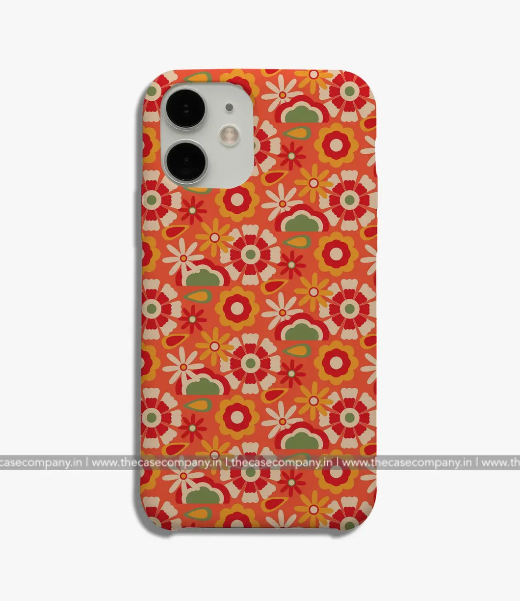 60S Retro Groovy Floral Phone Case