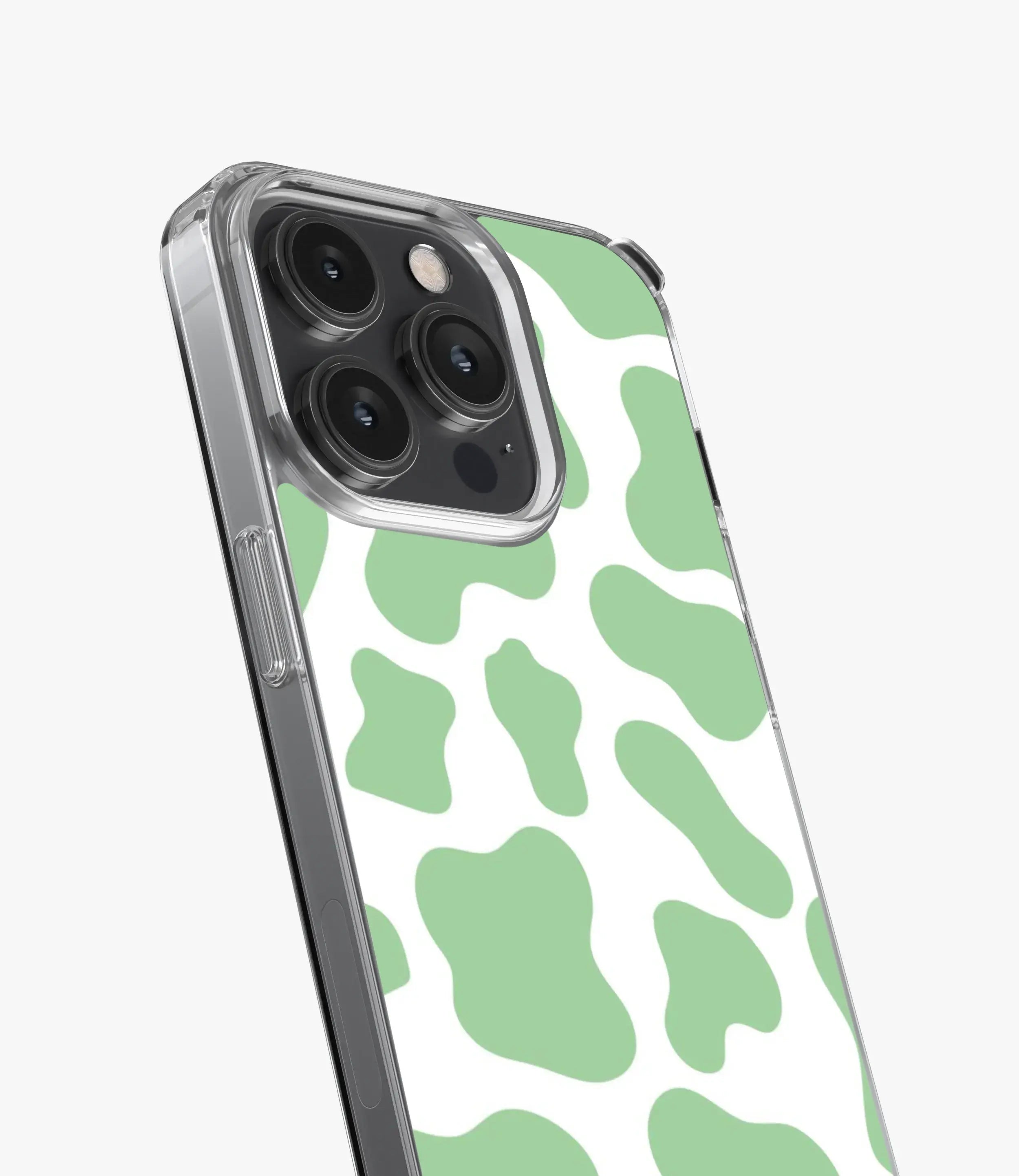 Y2k Cow Print Black Silicone Case