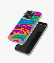 Load image into Gallery viewer, Wavy Multicolored Groovy Silicone Case
