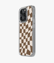 Load image into Gallery viewer, Coffee Brown Checkered Silicone Case
