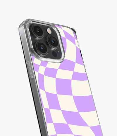 Lavender Checkered Silicone Case