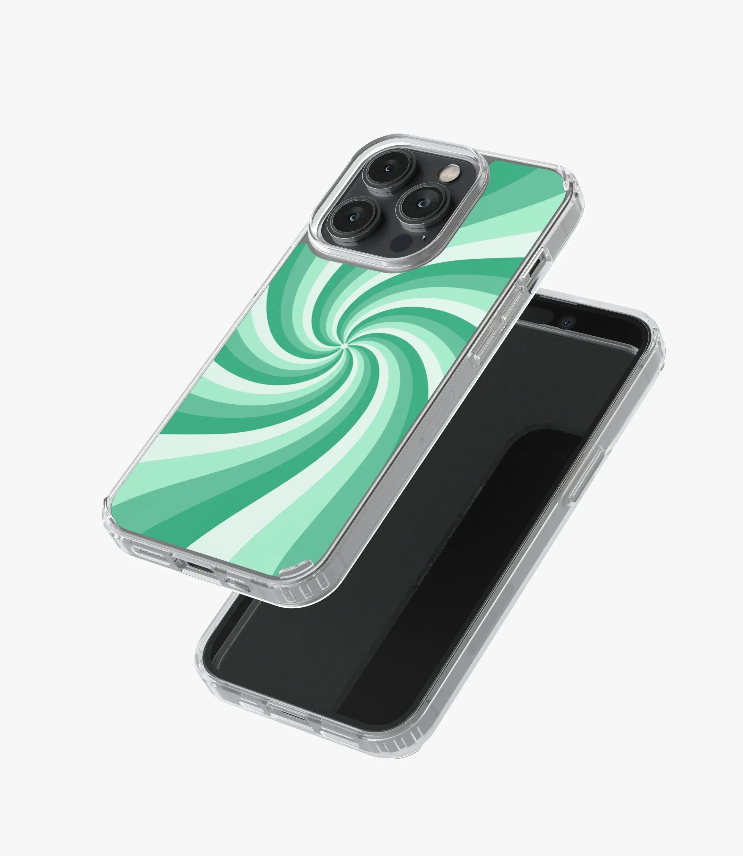 Y2K Minty Fresh Spiraling Silicone Case