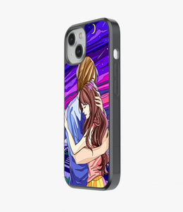 Couple Hug Glass Case