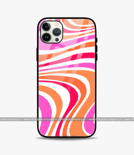 Load image into Gallery viewer, Abstract Liquid Swirl Glass Phone Case
