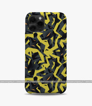 Load image into Gallery viewer, Black Yellow Camo Phone Case
