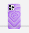 Bright Lavender Heart Y2K Phone Case