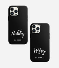 Load image into Gallery viewer, Hubby &amp; Wifey Couple Phone Case
