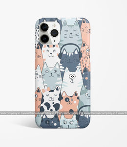 Cat Music Doodle Phone Case