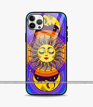 Load image into Gallery viewer, Celestial Sun &amp; Moon Groovy Glass Case

