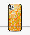Checkered Flower Power Glass Case