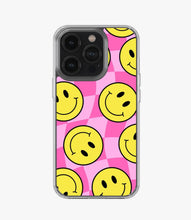 Load image into Gallery viewer, Checkered Smiley Silicone Case
