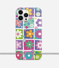 Load image into Gallery viewer, Colorful Flowers Checkered Case

