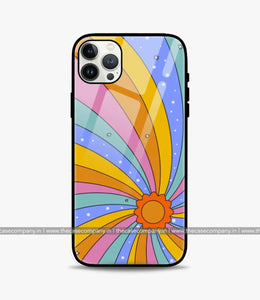 Colorful Swirl Glass Case