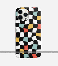 Load image into Gallery viewer, Colorful Wavy Checkered Print Case
