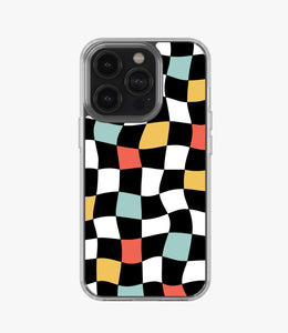 Colorful Wavy Checkered Silicone Case