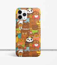 Load image into Gallery viewer, Cute Bears Doodle Phone Case
