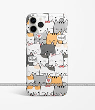 Load image into Gallery viewer, Cute Cat Doodle Phone Case
