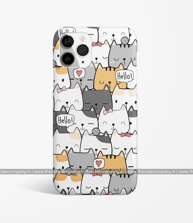 Cute Cat Doodle Phone Case