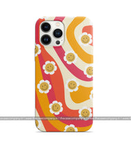 Load image into Gallery viewer, Daisy Floral Smiley Face Phone Case
