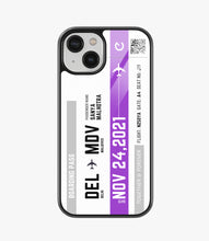 Load image into Gallery viewer, Travel City Boarding Pass Glass Case
