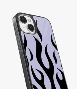 Black/Grey Flame Glass Case