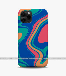 Electric Blue Marble Print Case