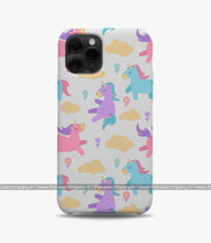 Load image into Gallery viewer, Flowers Clouds Unicorn Phone Case
