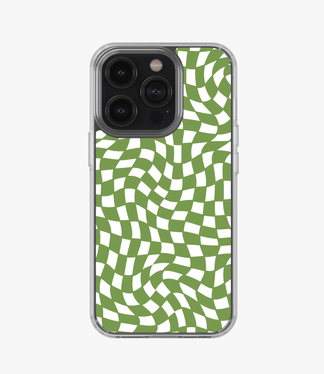 Forest Green Checkered Silicone Case