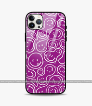 Load image into Gallery viewer, Line Art Emoticons Glass Case
