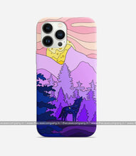 Load image into Gallery viewer, Glittering Wolf In Jungle Phone Case
