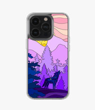 Load image into Gallery viewer, Glittering Wolf In Jungle Silicone Case
