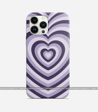 Load image into Gallery viewer, Grape &amp; Smoke Heart Y2K Phone Case
