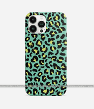 Load image into Gallery viewer, Green Leopard Print Phone Case

