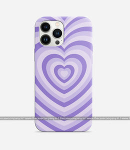 Languid Lavender Heart Y2K Phone Case