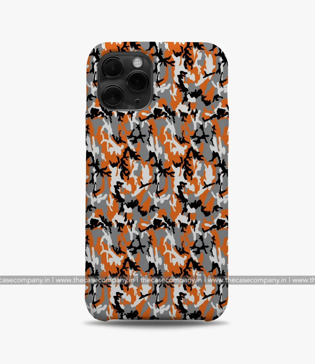 Orange Camo Phone Case