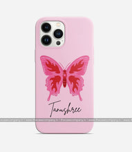 Load image into Gallery viewer, Pink Butterfly Boho Custom Name Case
