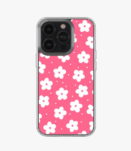 Pink Daisy Pattern Floral Silicone Case