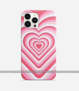 Pink Flare Heart Y2K Phone Case