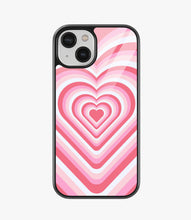 Load image into Gallery viewer, Pink Flare Heart Y2K Glass Case
