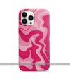 Retro Liquid Swirl Pink Phone Case